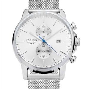 Tayroc Silver Chronograph Watch